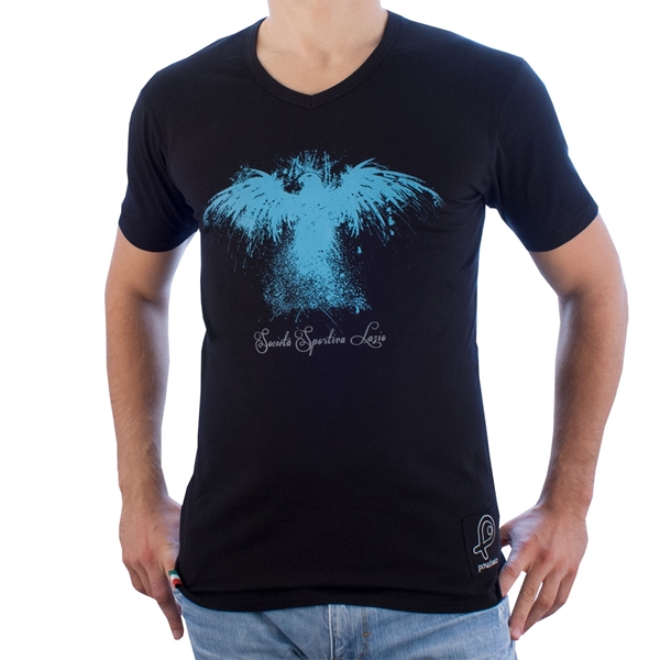 Afbeeldingen van Pouchain - Eagle V-neck T-shirt - Zwart