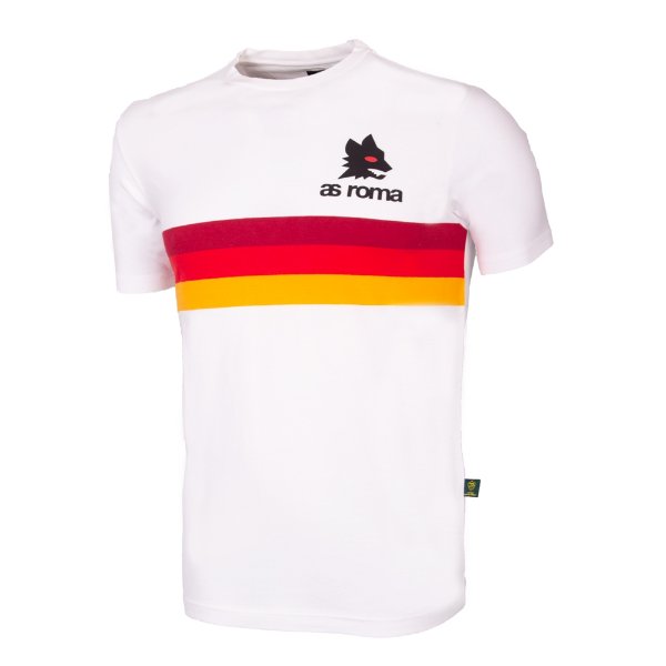 COPA Football - AS Roma Stripes T-Shirt - White